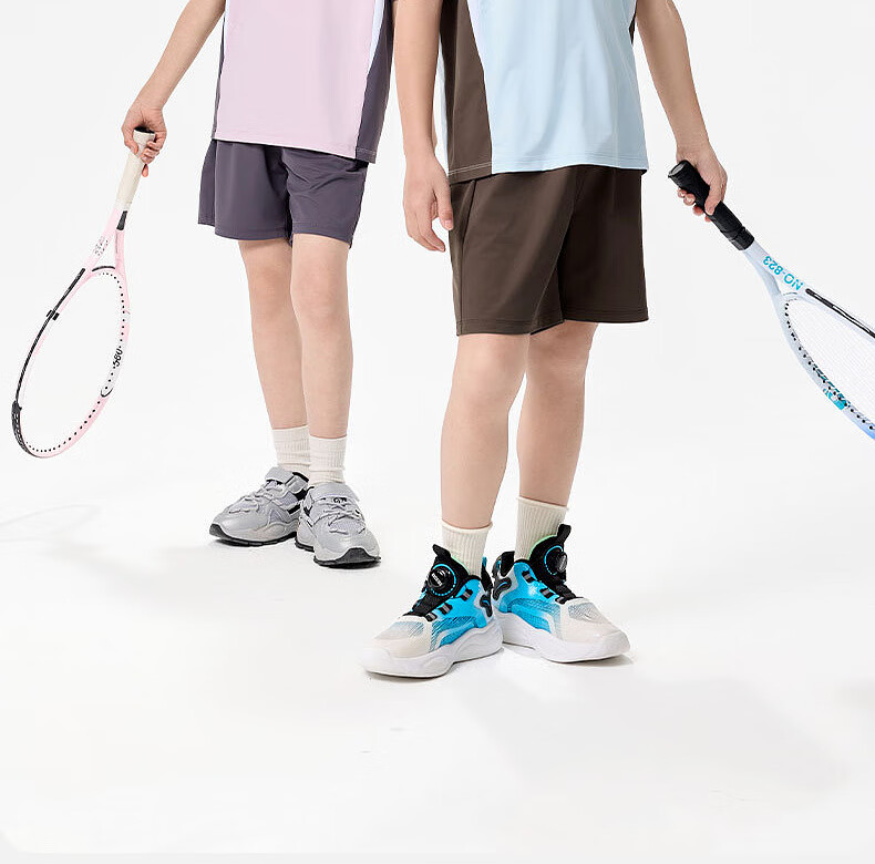 EBAER Children's Cooling Sports Set, Summer 2025 Style, Boys' Sun Protection T-Shirt, Girls' Lightweight Shorts, Lingjing Pink, Size 140 5