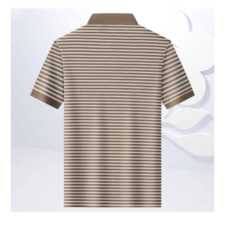 MONTAGUT Men's Short Sleeve Polo Shirt Summer Business Cooling 5A Antibacterial Wrinkle-Resistant T-Shirt Cloisonné Blue 4XL/58 9