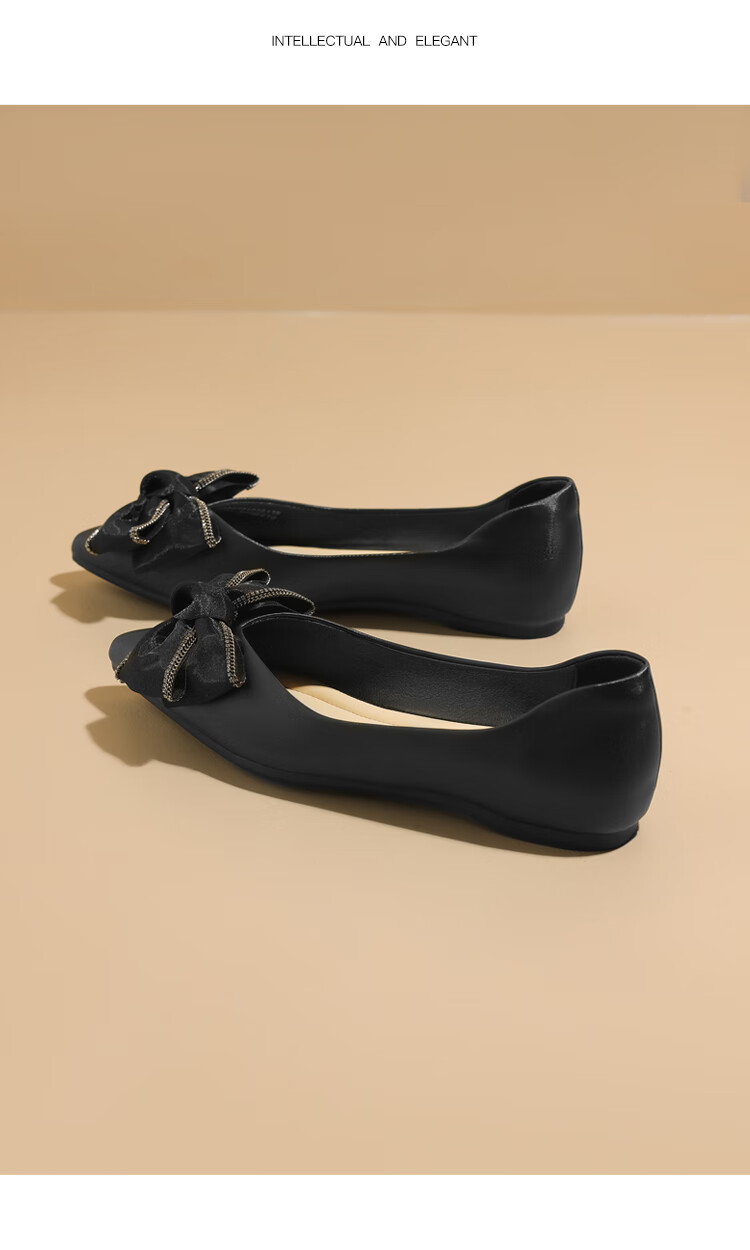 DAPHNE Women's Little Chanel Style Bowknot Fairy Fashion Flat Shoes Spring Summer New Off-White Size 35 9