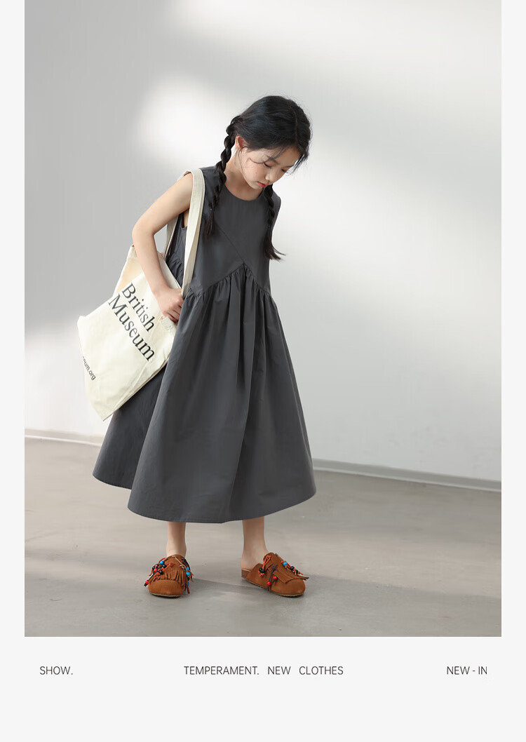 LUSON Chen Da Zhu Children's Clothing, Girls' Summer Dress, New Style for 2025, Korean Fashion, Stylish Children's Thin Sleeveless Dress 15