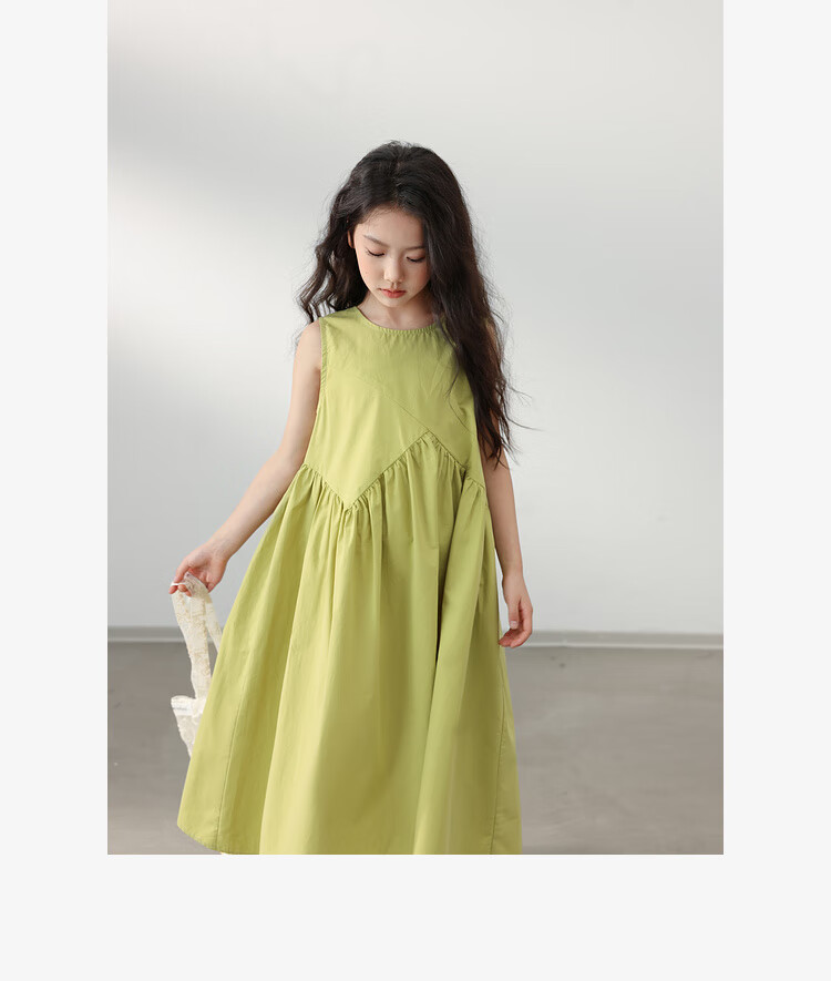 LUSON Chen Da Zhu Children's Clothing, Girls' Summer Dress, New Style for 2025, Korean Fashion, Stylish Children's Thin Sleeveless Dress 22