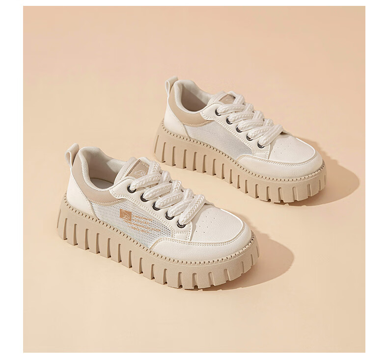 CARDANRO Women's Casual Shoes, 2025 New Thick-Soled Mesh Sneakers, Spring And Summer Women's Shoes, Small Size Breathable Comfortable Versatile Sports Shoes 13