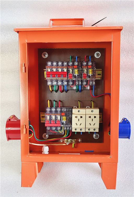 三级配电箱手提移动防爆箱220380三相电闸箱 250*300五孔插座【图片