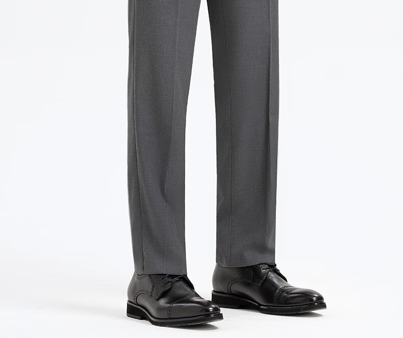 Langdeng Business Men's Formal Dress Pants Spring Autumn New Easy-Care Straight-Leg Commuter Suit Trousers for Men 17