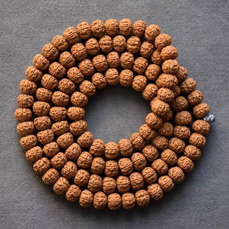天然金刚菩提手串 尼泊尔五瓣金刚54颗菩提项链 108颗佛珠 2.