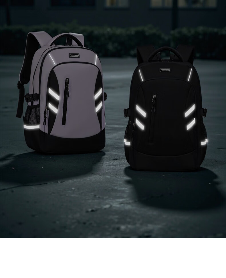 Edison Middle School Student Backpack for Boys, Spine Protection, Weight Reduction, Anti-Drop, Water-Resistant, Large Capacity, Reflective Backpack 2509-1 17