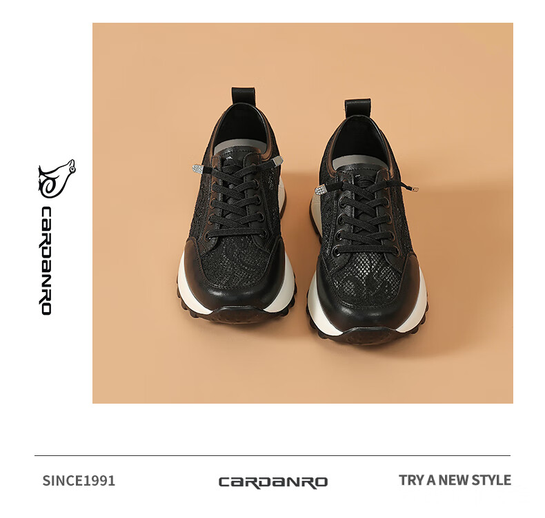 CARDANRO Women's Shoes, New Popular Thick-Soled 5cm Shoes, Mesh Thin Casual Sneakers for Women, Summer Breathable Height-Increasing Shoes for Wome 14