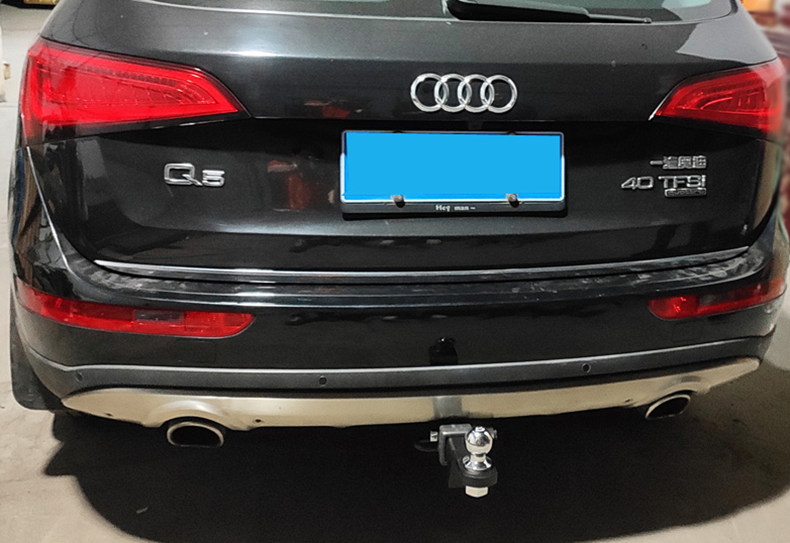 适用于奥迪q5q5lq3拖车钩macan拖车杠改装托架牵引钩流氓虎头钩防撞尾