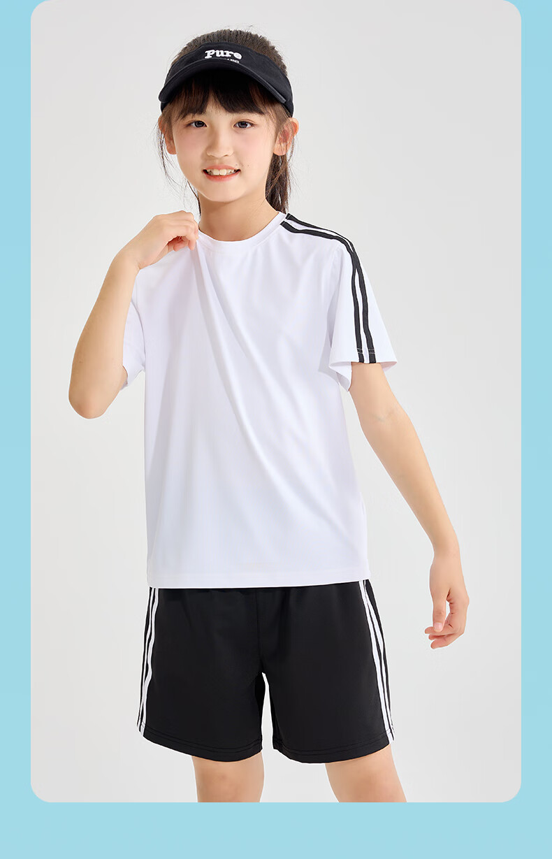 Jeanswest Boys' Summer Outfit Set, 2026 Children's Quick-Dry Short-Sleeve Shorts Two-Piece Set, Summer Boys' Sportswear, Thin Style 7