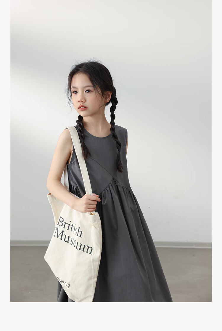 LUSON Chen Da Zhu Children's Clothing, Girls' Summer Dress, New Style for 2025, Korean Fashion, Stylish Children's Thin Sleeveless Dress 14