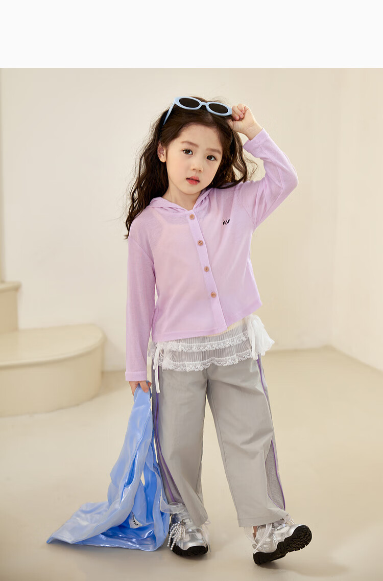 LUSON Children's Clothing, Baby Straight-Leg Pants for Girls, Quick-Dry Trousers, New Summer And Autumn Style, Casual Lightweight Pants for Girls 18