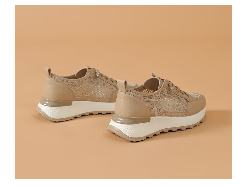 CARDANRO Women's Shoes, New Popular Thick-Soled 5cm Shoes, Mesh Thin Casual Sneakers for Women, Summer Breathable Height-Increasing Shoes for Wome 10