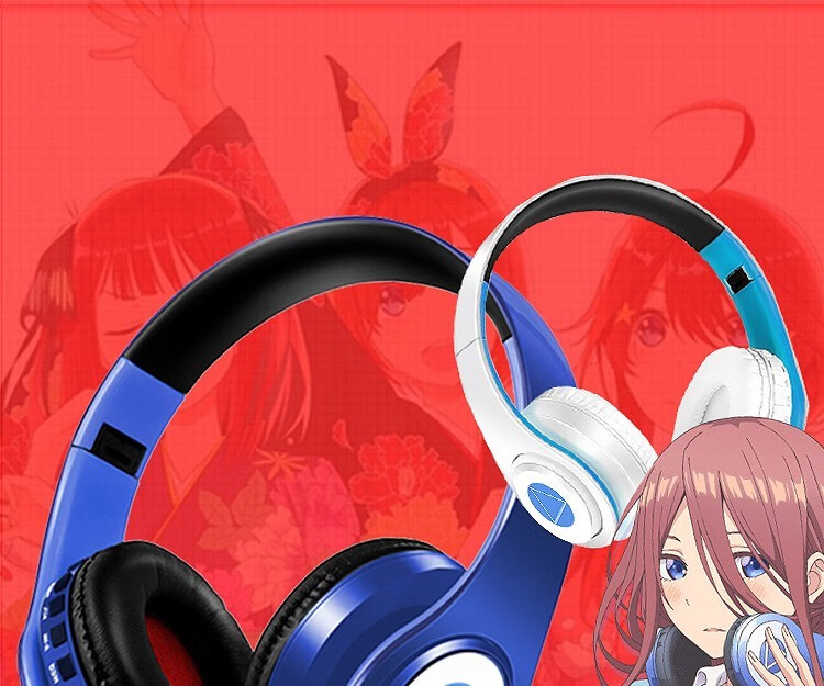 oloey 动漫周边二次元蓝牙耳机约会狂三大作战中野三玖同 lism 狂三头