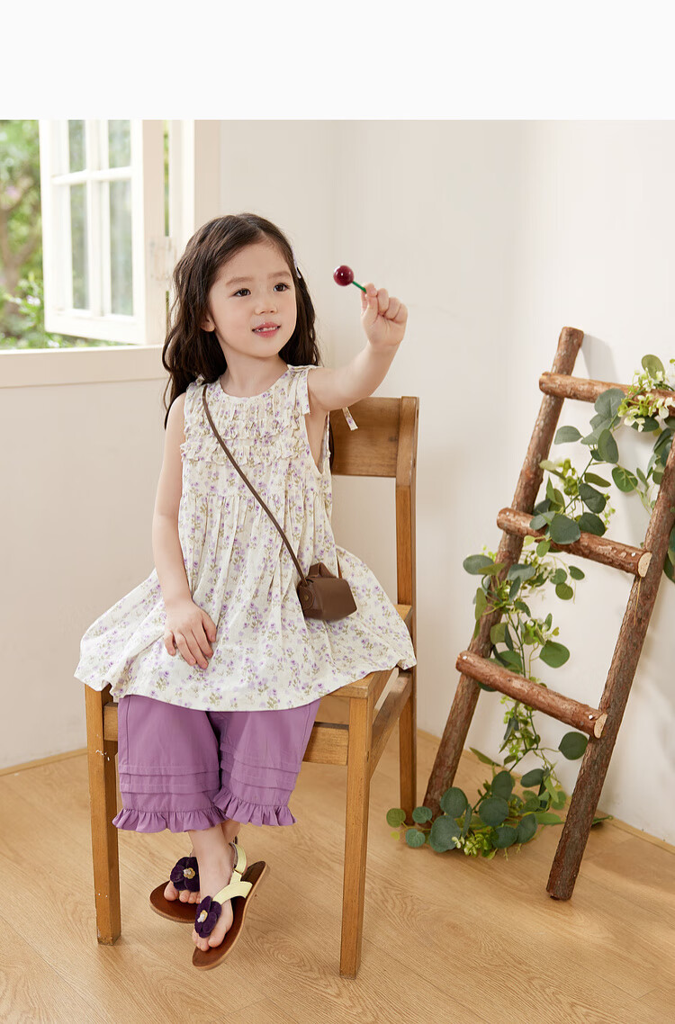 LUSON Children's Clothing, Baby Lace Hollow-Out Dress, Girls' Sleeveless Tank Top And Blouse Set, Summer 2025 6