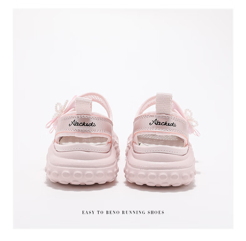 ABC KIDS Girls Summer Princess Shoes Children's Sandals Soft Sole Beach Shoes Elementary School 3288 Pink Size 29 5