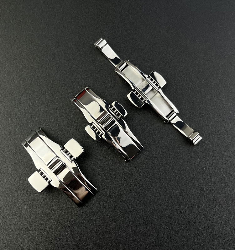 天梭表带扣手表带表扣配件双按蝴蝶扣杜鲁尔卡扣力洛克装钢带扣 t085