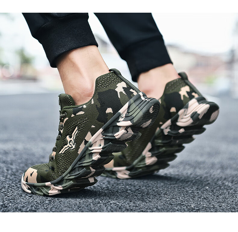 陆军作战鞋春秋季网面透气迷彩鞋男军训鞋作训鞋解放鞋新式劳保鞋运动