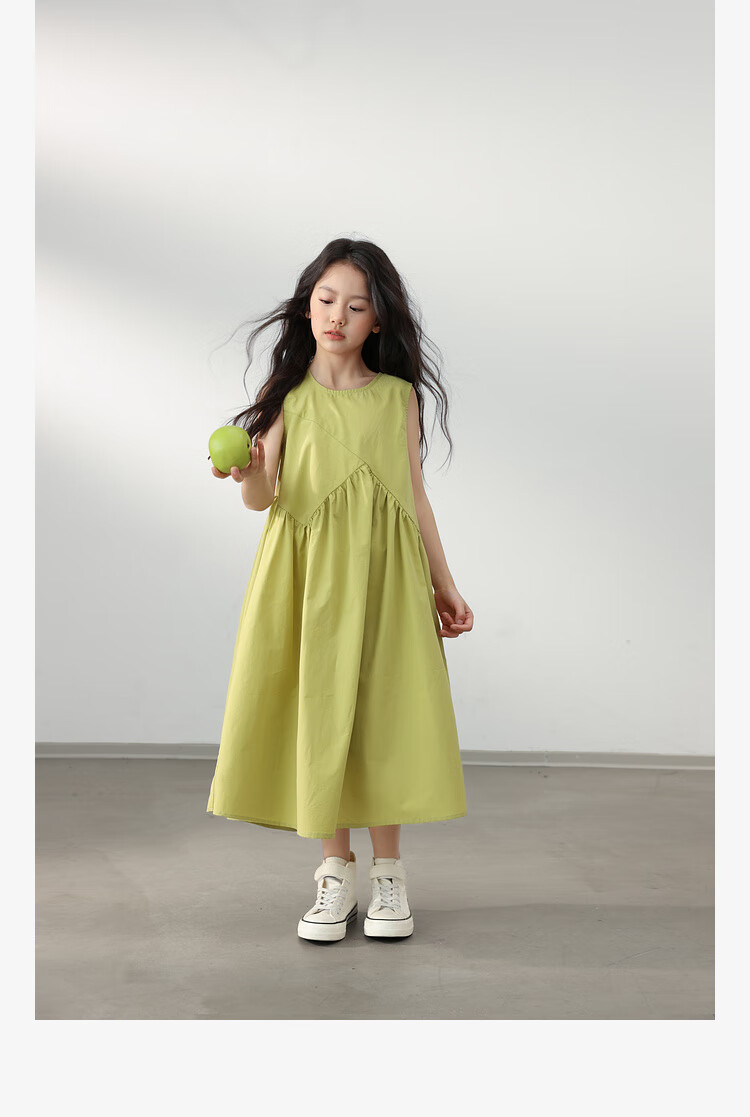 LUSON Chen Da Zhu Children's Clothing, Girls' Summer Dress, New Style for 2025, Korean Fashion, Stylish Children's Thin Sleeveless Dress 23