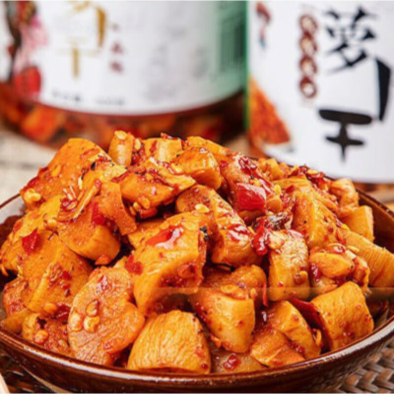 翠脆爽麻辣萝卜干 干嘣嘎脆香脆四川特麻特辣古蔺重庆跪着高山脆 微