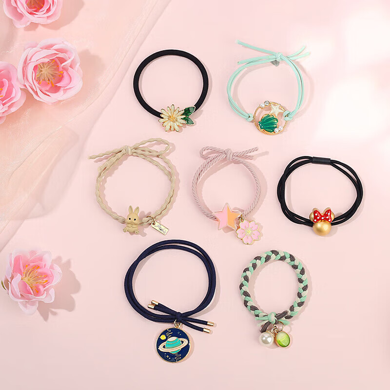 Dijing Hair Ties, High-End Headbands for Women, 2026 Style, Small Elastic Bands for Styling Hair, High-Elasticity Hair Ties, Birthday Gift for Girlfriend 4