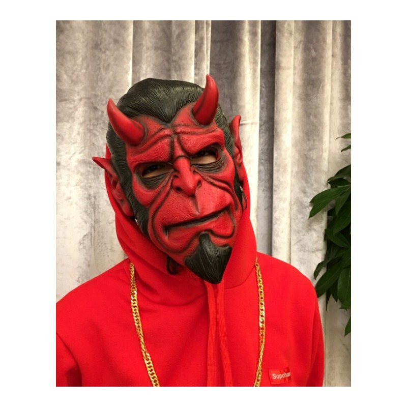 儿童孙次郎面具般若面具能剧面具鬼首小丑树脂面具工艺品喜剧面具奶爸