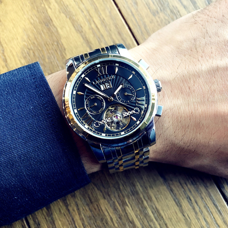 华强北m16黑科技时尚潮流男士手表全自动机械表防水夜光镂空陀飞轮