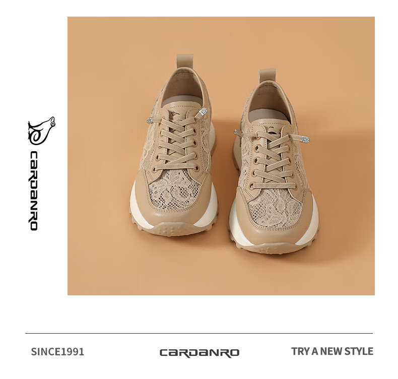 CARDANRO Women's Shoes, New Popular Thick-Soled 5cm Shoes, Mesh Thin Casual Sneakers for Women, Summer Breathable Height-Increasing Shoes for Wome 15