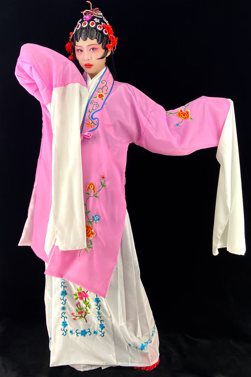 戏剧头饰戏服装女花旦京剧古装越剧演出头饰戏曲水袖戏剧唱戏衣服国潮