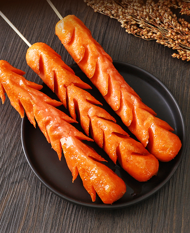 双润淀粉肠煎烤旺路边摊网红100g大号油炸香肠烤肠街边夫宇面粉肠 100