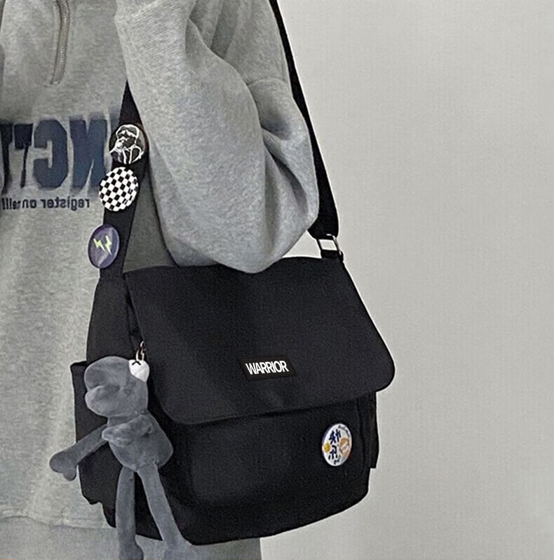 Huili Crossbody Bag, Large Capacity for Men And Women, Casual Shoulder Bag for School, Simple Versatile Lightweight Tablet Bag, Messenger Bag for Students 11