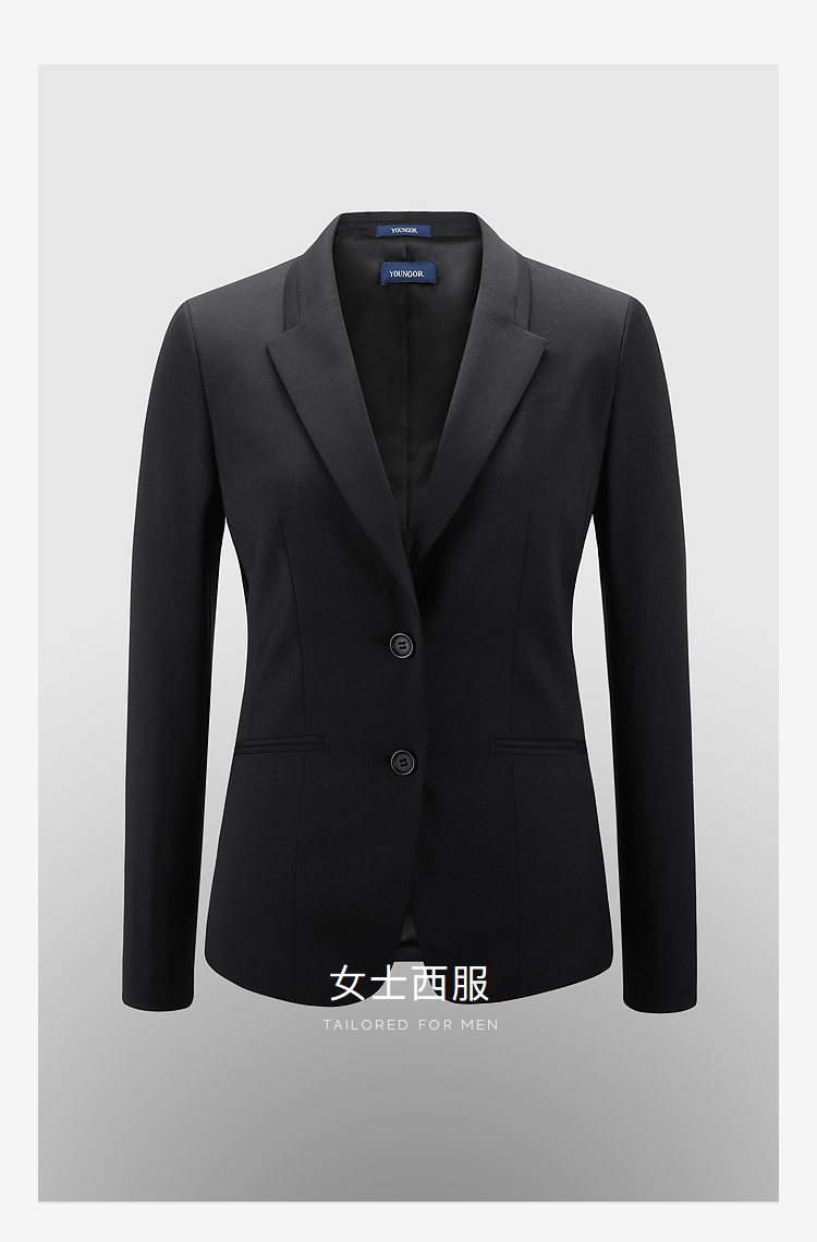 雅戈尔西服女2022秋冬青年女士套西服单上衣商场同款 藏青 160/88a
