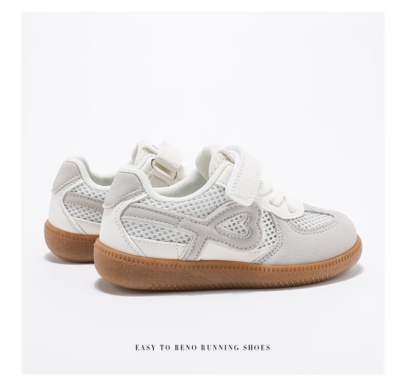ABC KIDS Kids Summer Breathable Mesh Shoes Children's Sports Shoes Girls Soft Sole Dad Shoes 3263 White/Purple Green Size 27 9