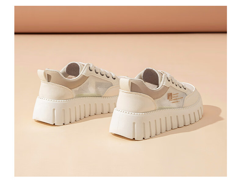CARDANRO Women's Casual Shoes, 2025 New Thick-Soled Mesh Sneakers, Spring And Summer Women's Shoes, Small Size Breathable Comfortable Versatile Sports Shoes 8