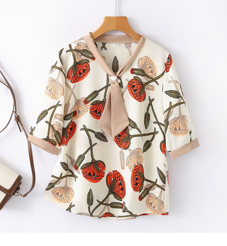 Fengxiao Summer Set for Women 2026 New High-End Stylish Shirt for 50-60 Year Old Trendy Middle-Aged Moms 11