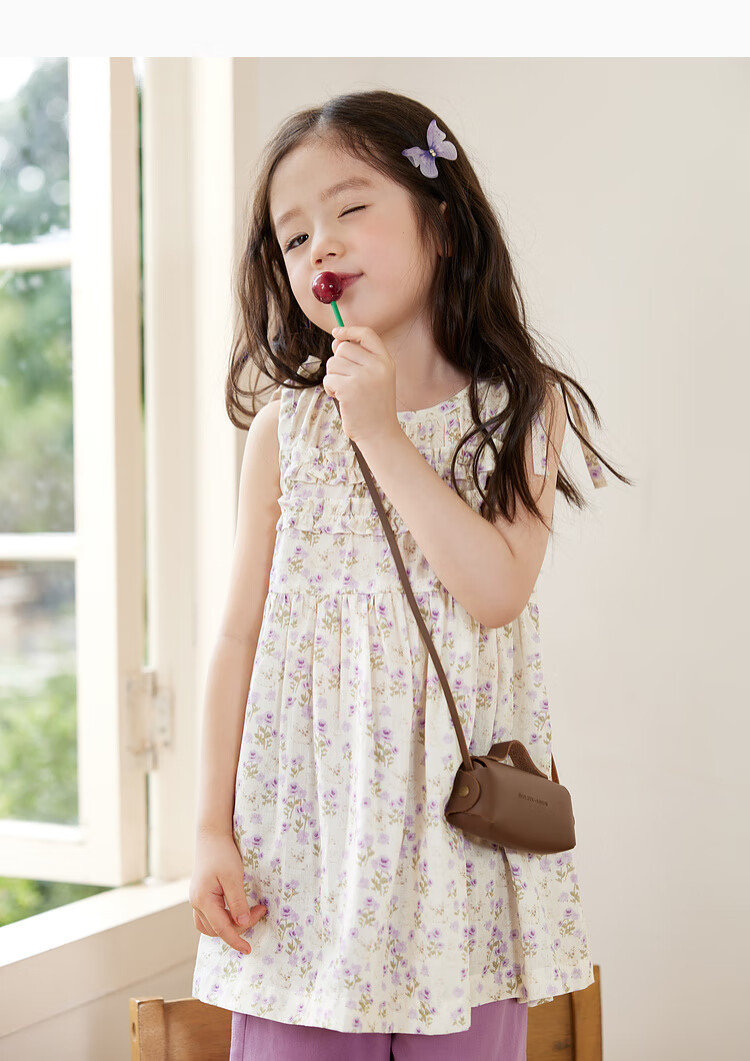 LUSON Children's Clothing, Baby Lace Hollow-Out Dress, Girls' Sleeveless Tank Top And Blouse Set, Summer 2025 15