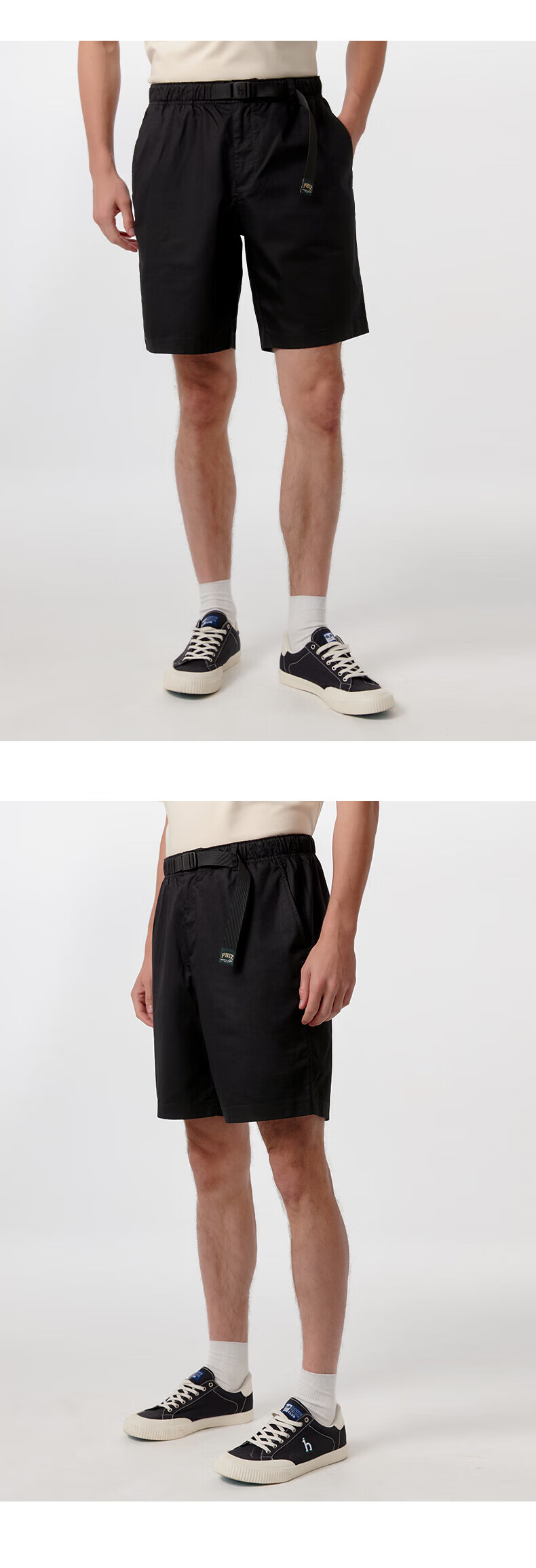HAZZYS Men's Clothing, Summer Blend Men's Pants [PHIZ Series], Elastic Band Design Loose Shorts for Me 8
