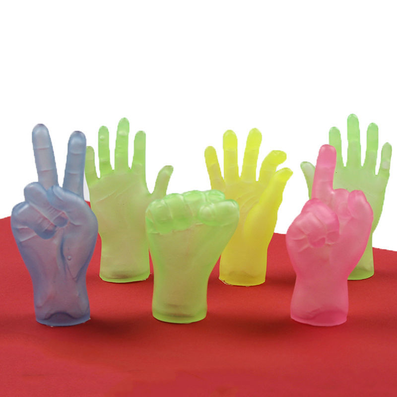 抖音同款撸猫小手指套玩具五指张开手掌抖音迷你整蛊芭比网红小手逗猫