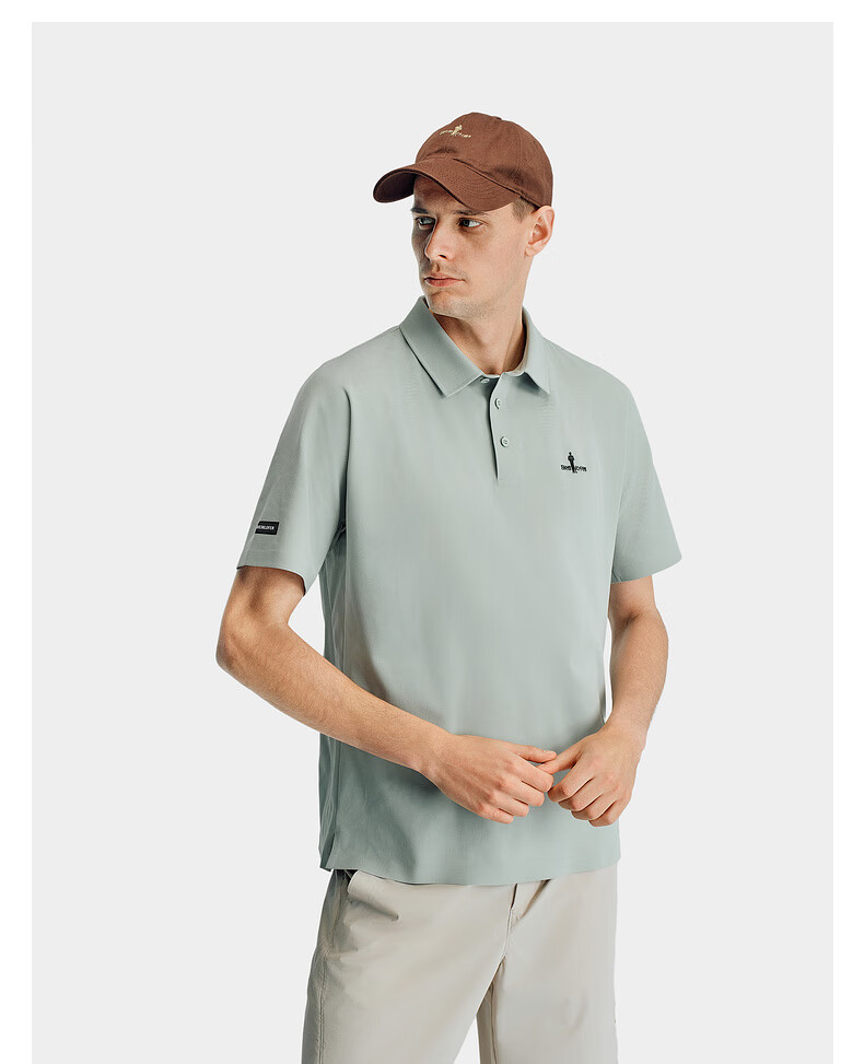 Biyinlefen [Sun Protection Quick-Dry] Summer Men's Casual Outdoor Simple Skin-Friendly Moisture-Wicking Loose Short-Sleeve Polo Shirt Top 6