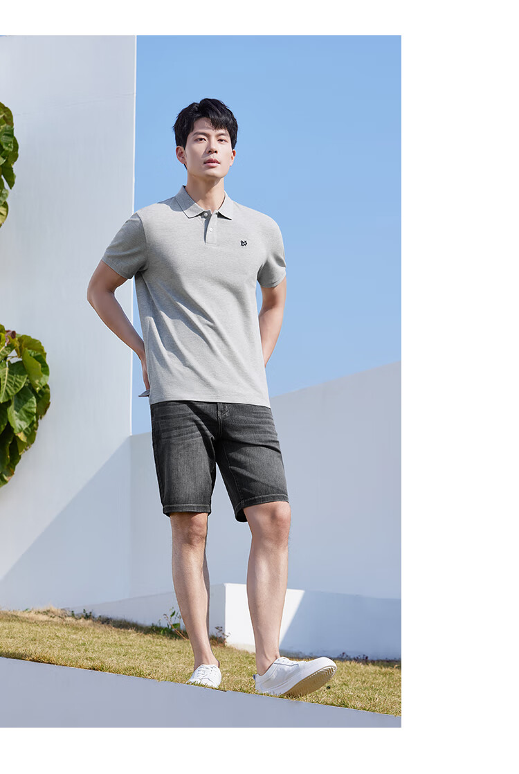 Laxton Men's Polo Shirt Summer New Skin-friendly Comfortable Pure Cotton Business Casual Short Sleeve Off-White S 12