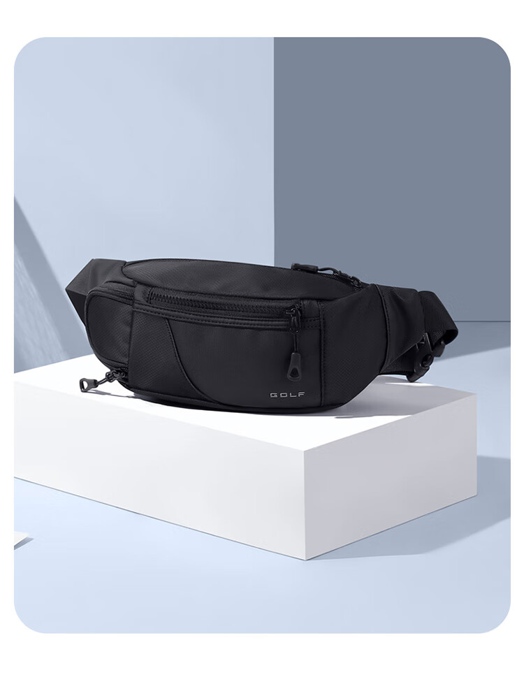GOLF Casual Chest Bag, Men's Crossbody Bag, Cycling Phone Bag, Water-Resistant Shoulder Bag, Outdoor Small Messenger Bag, Sports Waist Pack 12