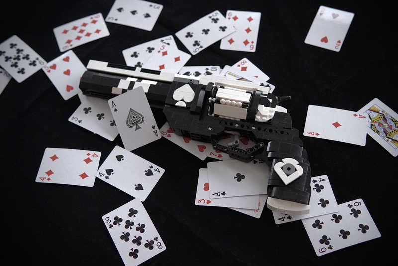 游戏命运2黑桃a手炮拼装积木玩具周边男孩礼物大颗粒 异星噬菌体