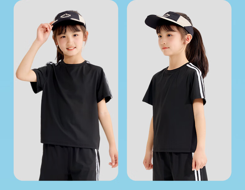 Jeanswest Boys' Summer Outfit Set, 2026 Children's Quick-Dry Short-Sleeve Shorts Two-Piece Set, Summer Boys' Sportswear, Thin Style 5