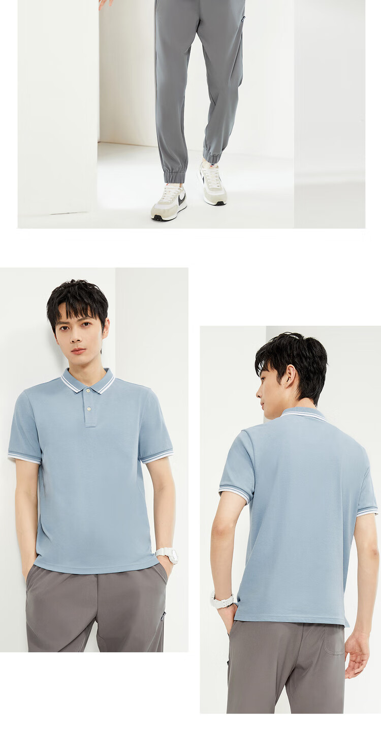 Giordano Men's Short-Sleeve Polo Shirt, Summer High-Tech Quick-Dry Contrasting Color Pique Fabric, Lightweight Collared Top 01014387 11