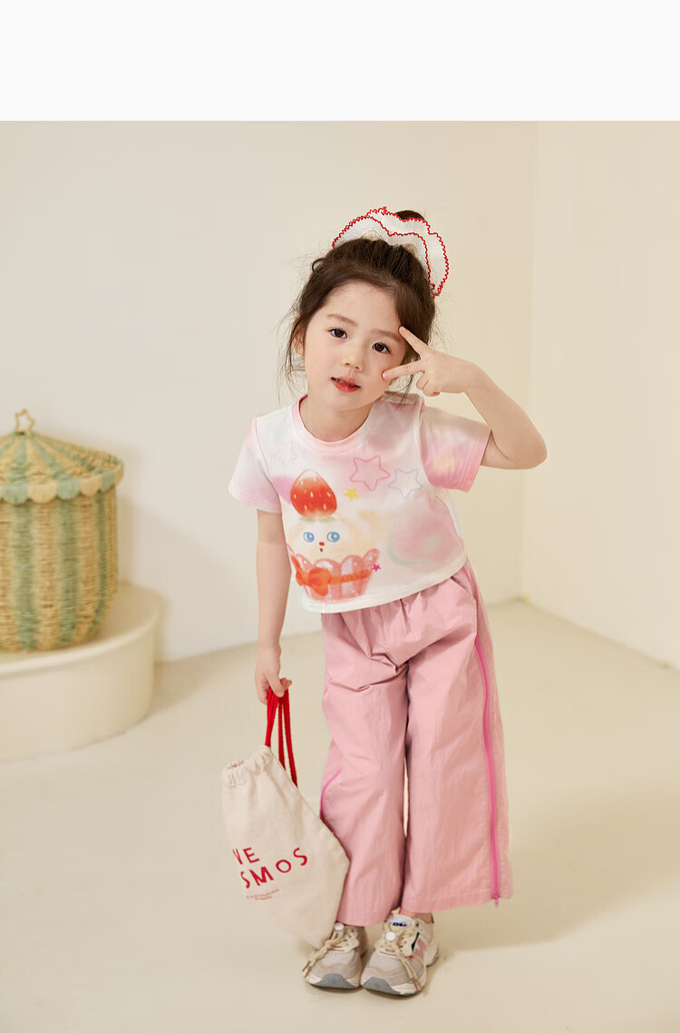 LUSON Children's Clothing, Baby Straight-Leg Pants for Girls, Quick-Dry Trousers, New Summer And Autumn Style, Casual Lightweight Pants for Girls 25