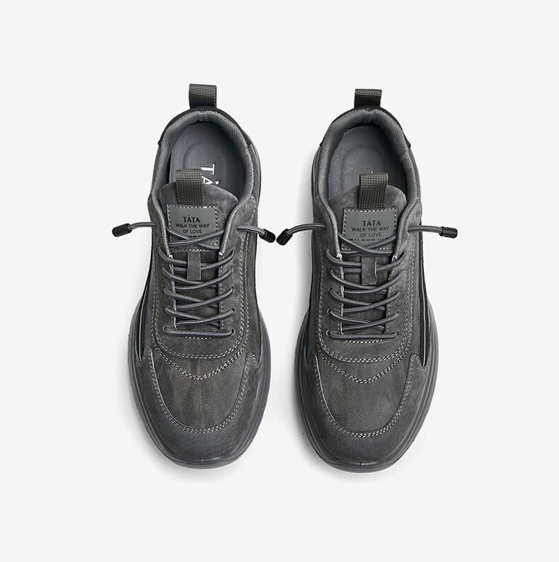 tata他她男鞋2022冬季百搭潮流拼接时尚运动休闲鞋男新vvm01dm2 黑色