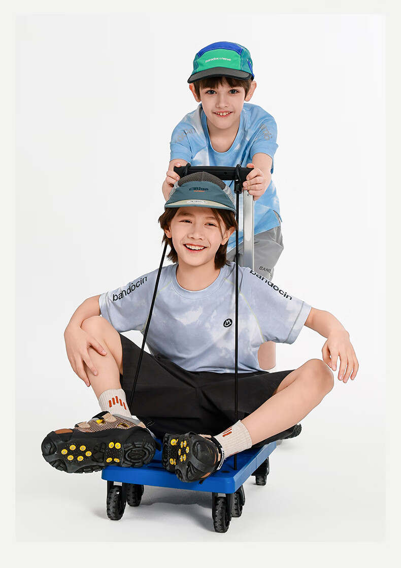 BANDOCIN Boys' Quick-Dry Short Sleeve T-Shirt, Summer Lightweight Breathable for Older Children, 2026 New Style, Sky Blue, Size 170 11