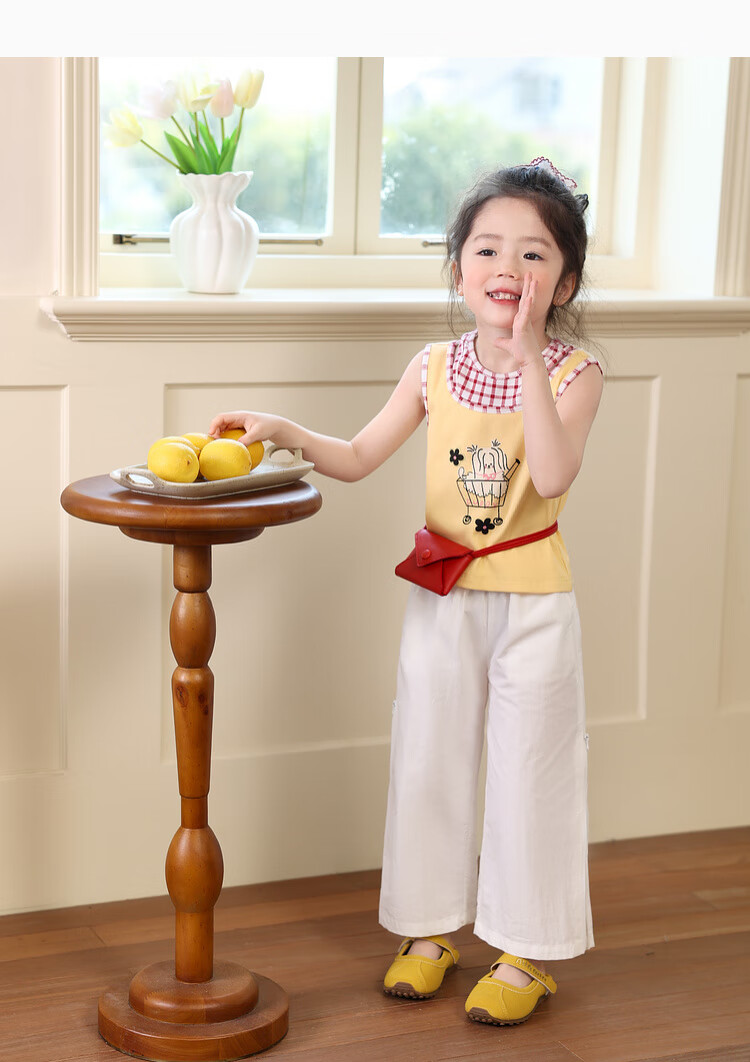 LUSON Children's Clothing, Baby Straight-Leg Pants for Girls, Quick-Dry Trousers, New Summer And Autumn Style, Casual Lightweight Pants for Girls 12