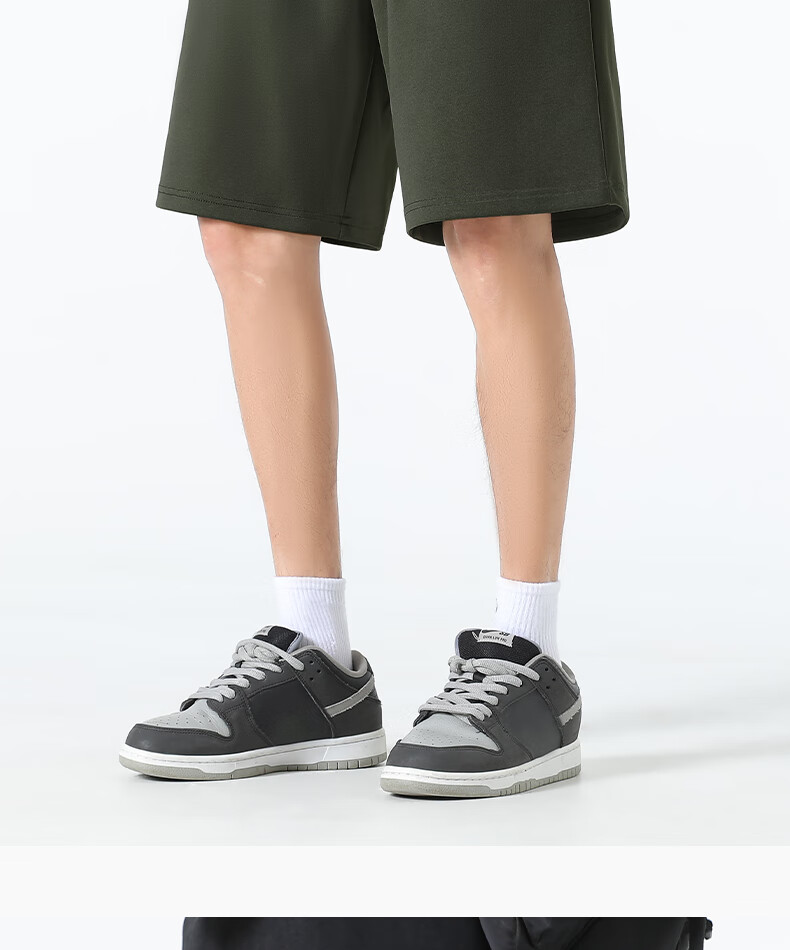 MINISO Summer Shorts for Men, Quick-Dry Sports Casual Trendy Antibacterial Sun-Resistant Outdoor Men's Knee-Length Shorts Z Light Gray L 18