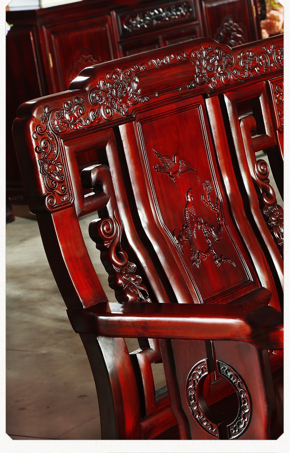 黑铁木豆)沙发 实木沙发古典现代新中式沙发组合小户型客厅整装家具