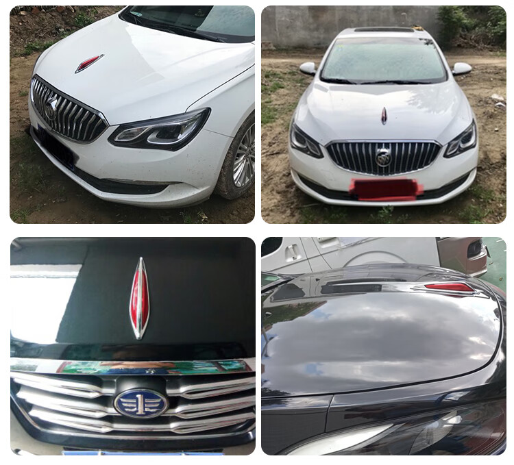 22款红旗h9立标车标奔腾b70b50b30x80x40红旗标改装h5机盖立标h7大